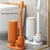 WYDNX Convenient Toilet Brush and HolderToilet Bowl WandDisposable Toilet Scrub Brush with Holder and 10 Wand Refills for Bathroom Cleaning House Use (Color : 24 Pack) view 3