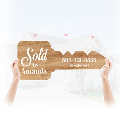 Realtor Key Photo Booth Props Real Estate Sign Marketing Sold Sign Custom Key Party Supplies Real Estate Agent Gifts Giant Car Key Prop, Key Cutout Signs, Large Car Key - Bright Wood Size M