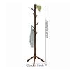 Coat Rack Freestanding Standing Coat Hanger Wood Coat Rack Vertical Coat Tree Coat Tree with 8 Hooks Easy To Assemble Hook Hanger Suitable for Living Room Bedroom Corner Coat Rack Coat Rack for Office view 2