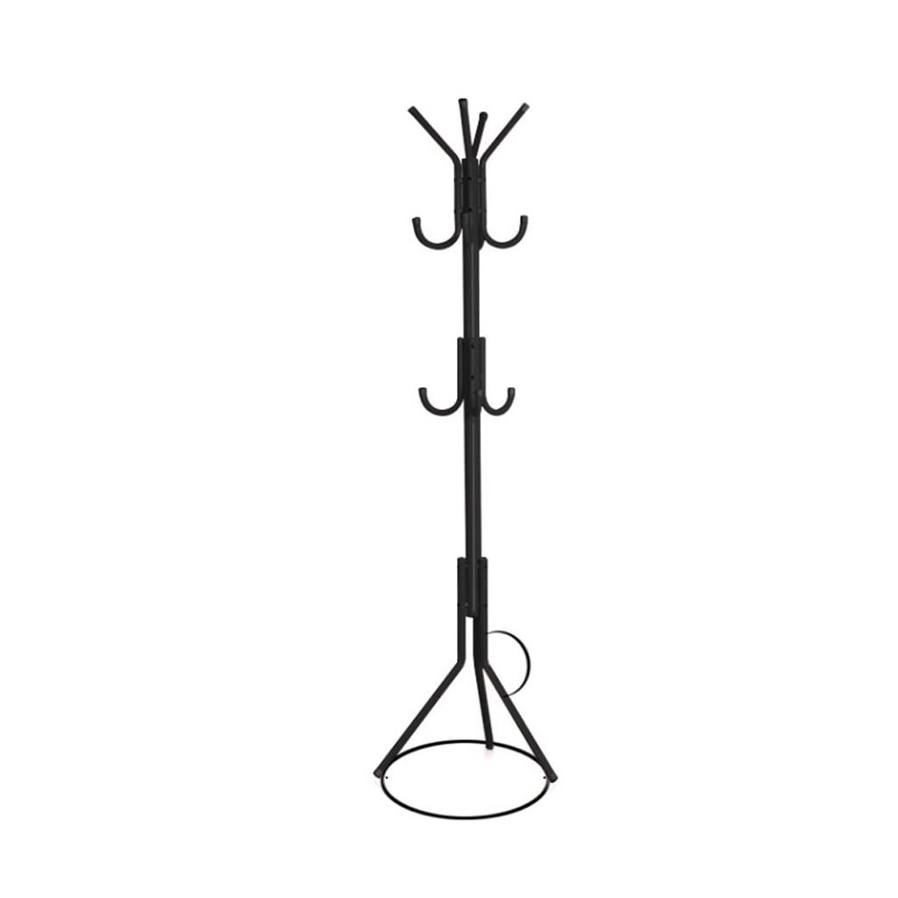 Coat Rack Freestanding Standing Coat Hanger Coat Tree Coat Tree Household Floor-standing Tripod Hanger Modern 12 Hook Iron Hanger Bedroom Vertical Hanger Entry Way Home Furniture Coat Rack for Office