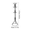 Coat Rack Freestanding Standing Coat Hanger Coat Tree Coat Tree Household Floor-standing Tripod Hanger Modern 12 Hook Iron Hanger Bedroom Vertical Hanger Entry Way Home Furniture Coat Rack for Office view 2
