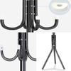 Coat Rack Freestanding Standing Coat Hanger Coat Tree Coat Tree Household Floor-standing Tripod Hanger Modern 12 Hook Iron Hanger Bedroom Vertical Hanger Entry Way Home Furniture Coat Rack for Office view 4