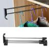 SOBS Heavy-Duty Extendable Pull Out Closet Rod, Sliding Wardrobe Closet Rod,Adjustable Clothing Organizer Holder, Extendable Wardrobe Rail Tube Rod, Closet Extender (Size : 40cm) view 1
