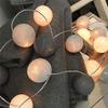 yabaa 20 LED Cotton Ball Garland String Lights Christmas Fairy Lighting Strings for Outdoor Holiday Wedding Xmas Party Home Decoration (by USB,Grey) view 2