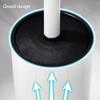 Toilet Bowl Brush Silicone Toilet Brush and HolderLong Handled Toilet Bowl Brush for Bathroom ToiletErgonomicElegantDurable Toilet Scrub Brush Remove Stains (Color : Black) view 4