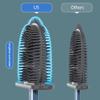 Toilet Bowl Brush Silicone Toilet Brush and HolderCreative Automatic Opening and Closing Toilet Bowl BrushLong Handled Toilet Scrub Brush Remove Stains (Color : Yellow) view 4