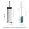 Toilet Bowl Brush Silicone Toilet Brush and Holder with Slim HolderHidden Toilet Bowl BrushFlat Flexible BristlesToilet Scrub BrushBlue Remove Stains (Color : 2 Pack-Blue) view 2