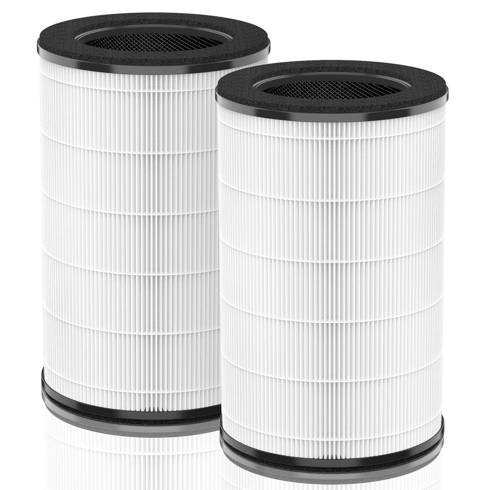 [Upgraded] AP-T45 AP-T40FL Replacement Filter Compatible with 1461901 HoMedics Filter Replacement AP-T45 AP-T40 AP-T40WT AP-T45WT w/Premium Filtration Material and Carbon, 2-Packs