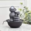 UYVI Tabletop Fountain Tabletop Fountain Resin Circulating Water Desktop Fountain Feng Shui Water Fountain Creative Decoration 9.45 Inches Exquisite Decoration view 3