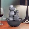 UYVI Tabletop Fountain Tabletop Fountain Resin Circulating Water Desktop Fountain Feng Shui Water Fountain Creative Decoration 9.45 Inches Exquisite Decoration view 4
