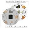 Cartoon Cats Set Wall Clock Quite Non-Ticking Quartz Silent - 10 Inch Decorative Round Acrylic Wall Clock Easy to Read for Home Office School view 3