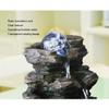 UYVI Tabletop Fountain Tabletop Fountain Resin 4-Layer Desktop Fountain Stacked Rock Indoor Water Fall Home Decor 8.27 Inches Exquisite Decoration view 4