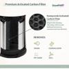 AP-T40FL Replacement Filter Compatible with1461901 HoMedics Air Pu-rifier Filter Replacement AP-T40 AP-T40WT AP-T45 AP-T45WT AP-T40WTAR w/Premium H13 True HEPA and Efficient Activated Carbon, 3-Pack view 3