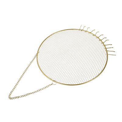 Beaupretty Jewelry Hanging Organizer Rack Mesh Earring Display Stand Storage for Necklaces and Earrings Decor