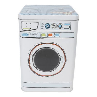 ZJchao Storage Box, Laundry Detergent Container Decorative Storage Box for Laundry Room Powder Metal Box Large Capacity Metal Laundry Baskets Organization Canister for Storing Washing Tablets Bags