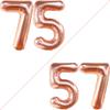 KatchOn Giant Rose Gold 75 Balloon Numbers - 40 Inch | Rose Gold 75th Birthday Balloons, 75th Birthday & Anniversary Decorations view 2