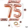 KatchOn Giant Rose Gold 75 Balloon Numbers - 40 Inch | Rose Gold 75th Birthday Balloons, 75th Birthday & Anniversary Decorations view 4