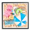 Stupell Industries Tropical Summer Beach Lounge Towel Umbrella Floats, Design by Alonzo Saunders view 1