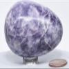2.4" 165g Purple Lepidolite Egg Polished Natural Lithia Mica Flower Sugilite Gemstone Crystal Mineral Specimen - Brazil + Stand view 2
