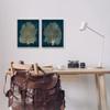 Stupell Industries Modern Sea Fan Composition Blue Gold Ocean Plant, Design by Melonie Miller view 2