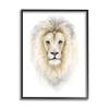 Stupell Industries Lion Mane Watercolor Portrait Kids' Nursery Safari Animal, Design by Fox Hollow Studios view 1