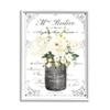 Stupell Industries Vintage Parisian Bathroom Floral Bouquet White Flowers, Design by Lettered and Lined view 1