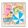 Stupell Industries Tropical Summer Beach Lounge Towel Umbrella Floats, Design by Alonzo Saunders view 1