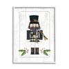 Stupell Industries Christmas Holly Nutcracker Winter Plaid Coat, Design by Jennifer Pugh view 1