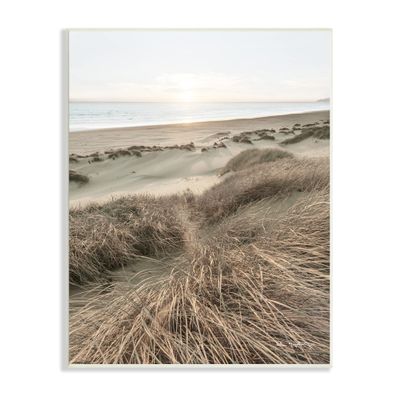 Stupell Industries Muted Beach Sunrise Tall Grass Soft Sand Dunes, Design by Alan Majchrowicz