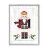 Stupell Industries Winter Holly Nutcracker Royal Crown Christmas Plaid, Design by Jennifer Pugh view 1