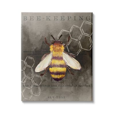 Stupell Industries 'Bee-Keeping Vintage New York Illustration'| Canvas Art