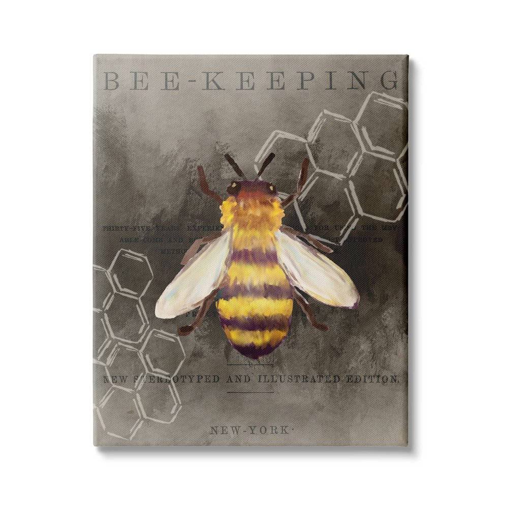 Stupell Industries 'Bee-Keeping Vintage New York Illustration'| Canvas Art
