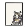 Stupell Industries Black Bear Golden Glasses Bow Tie Kids' Animal, Design by Heather McLaughlin view 1