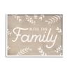Stupell Industries Bless This Family Country Sentiment Plant Silhouette Border, Design by Daphne Polselli view 1