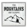 Stupell Industries Mountains are Calling Rustic Phrase Distressed Plank Pattern, Design by CAD Designs view 1