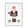 Stupell Industries Winter Holly Nutcracker Royal Crown Christmas Plaid, Design by Jennifer Pugh view 1