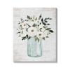 Stupell Industries White Ranunculus Floral Bouquet Blue Canning Jar, Design by Lettered and Lined view 1