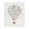 Children's Floral Pattern Hot Air Balloon, 30 x 40 Inch Canvas Wall Art view 1