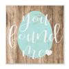 Stupell Industries Rustic Easter You Found Me Phrase Blue Egg, Design by Daphne Polselli view 1