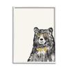 Stupell Industries Black Bear Golden Glasses Bow Tie Kids' Animal, Design by Heather McLaughlin view 1