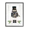 Stupell Industries Christmas Holly Nutcracker Winter Plaid Coat, Design by Jennifer Pugh view 1