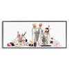 'Floral Makeup Collection Still Life'| Framed Giclee Art view 1