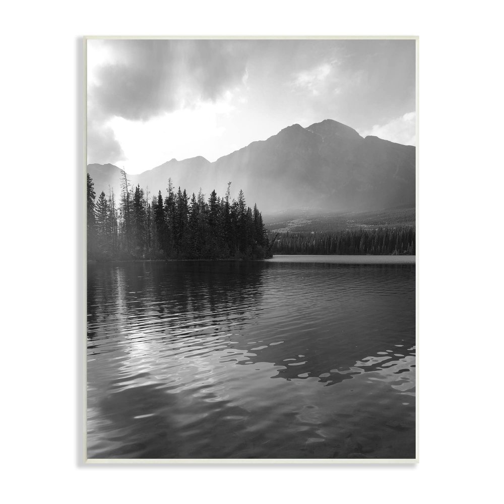 Stupell Industries Lakeside Spruce Tree Forest Outdoor Landscape Photography, Design by Daniel Sproul