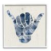 Stupell Industries Abstract Shaka Sign Hand Gesture Blue Geometric Pattern, Design by Daphne Polselli view 1