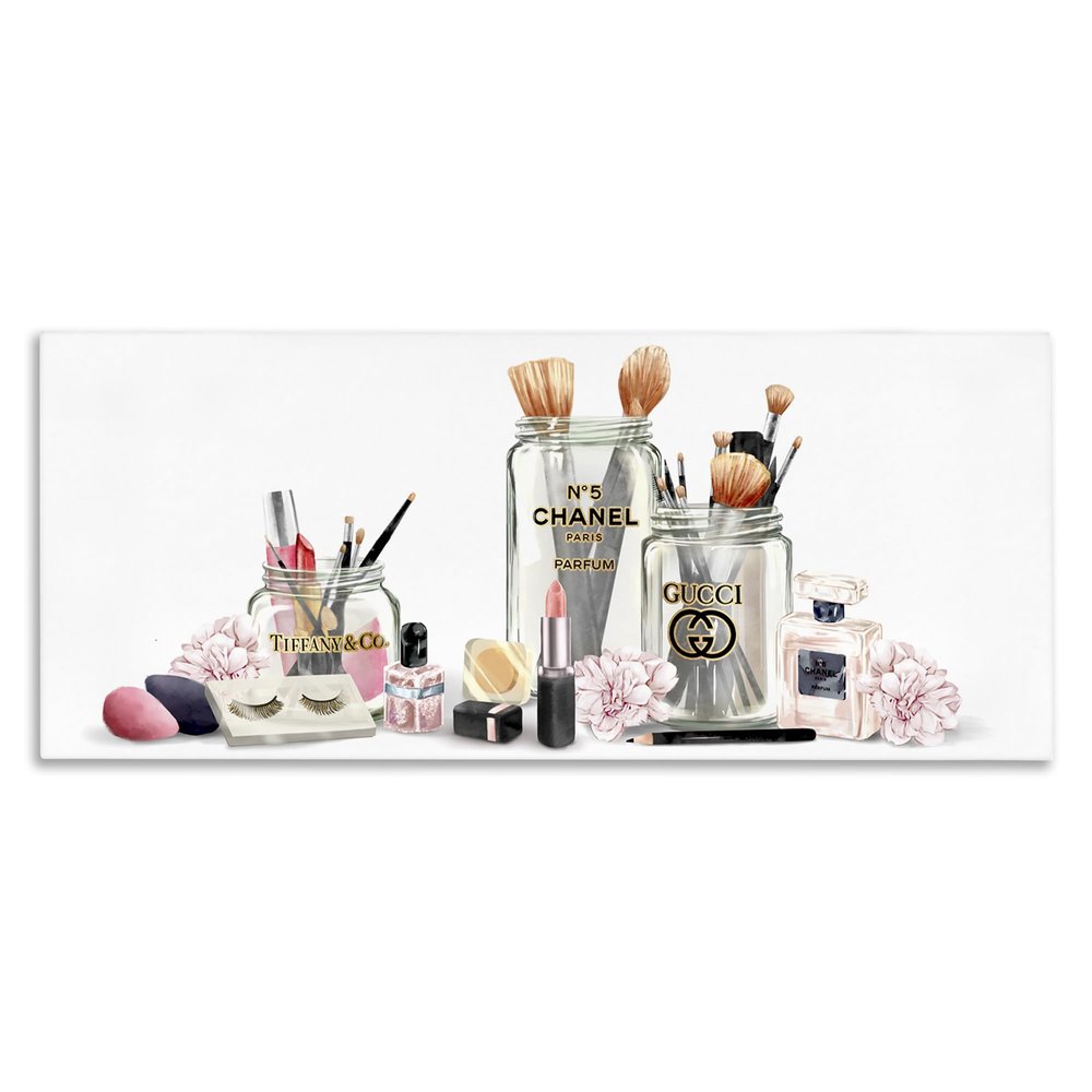 Stupell Industries 'Floral Makeup Collection Still Life'| Canvas Art