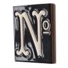 10cm x 7.5cm Black & White Spanish Hand-painted Number Tiles & Frames (Ceramic Number 3) view 4