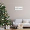 Stupell Industries Winter Wishes Sentiments Geometric Snow Flakes Cursive Typography White Framed Wall Art, 24 x 10 view 2