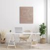 Stupell Industries Two Faces Single Line Drawing Brown Beige Abstract, Design by Design Fabrikken view 2