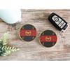 Christian Roman Sandstone Car Cup Holder Coaster (Set of 2) (Christian Roman) view 2