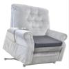COMFORTANZA Medium-Soft 20x20x3 Memory Foam Recliner Chair Seat Cushion for Long Sitting - Armchair Pad with Washable Velvety Cover with Waterproof Layer & Non-Slip Base for Seniors & Elderly - Gray view 2
